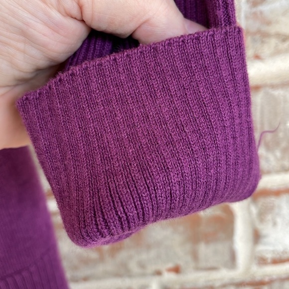 Torrid Purple Off-the-Shoulder Sweater with Elegant Draped Neckline - Picture 5 of 8